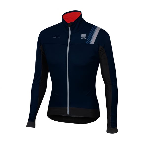 Sportful Bodyfit pro thermal lange mouw jacket zwart/blauw heren 1101815-043