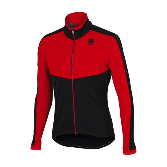 Sportful Pordoi WS lange mouw jacket rood/zwart heren 1101818-567