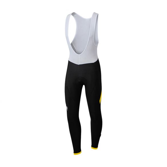 Sportful Giro bibtight zwart/geel heren 1101826-291