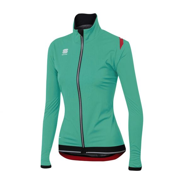 Sportful Fiandre ultimate WS W lange mouw jacket turquoise/zwart dames 1101839-167