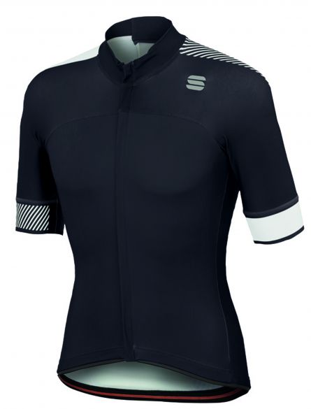 Sportful Bodyfit pro classics jersey korte mouw fietsshirt zwart/wit heren 1101864-102