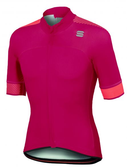 Sportful Bodyfit pro classics jersey korte mouw fietsshirt roze heren 1101864-558
