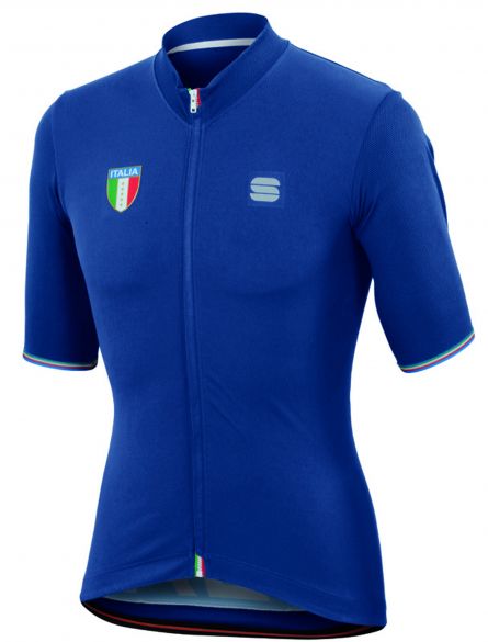 Sportful Italia CL jersey fietsshirt blauw heren 1101881-433