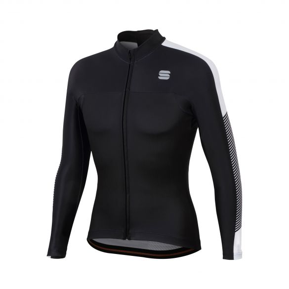 Sportful Bodyfit Pro thermal fietsshirt lange mouw zwart/wit heren 1101939-001