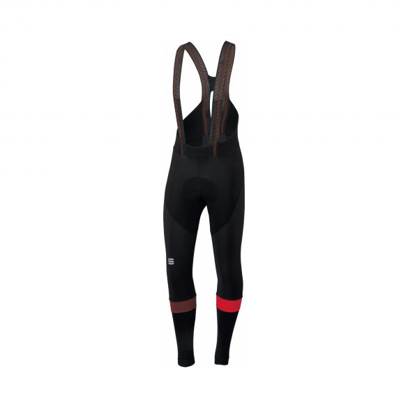 Sportful Bodyfit pro bibtight fietsbroek zwart/rood heren 1101941-567