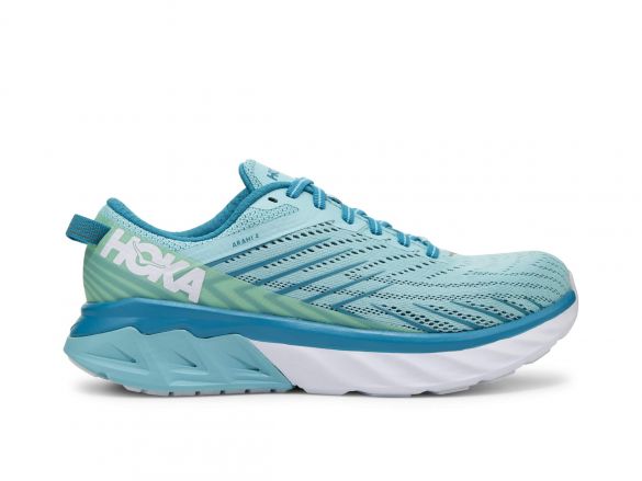 Hoka One One Arahi 4 wide hardloopschoenen lichtblauw dames 1106476-ASCS-VRR