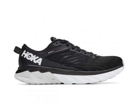 Hoka One One Arahi 4 hardloopschoenen zwart/wit dames 1106474-BWHT