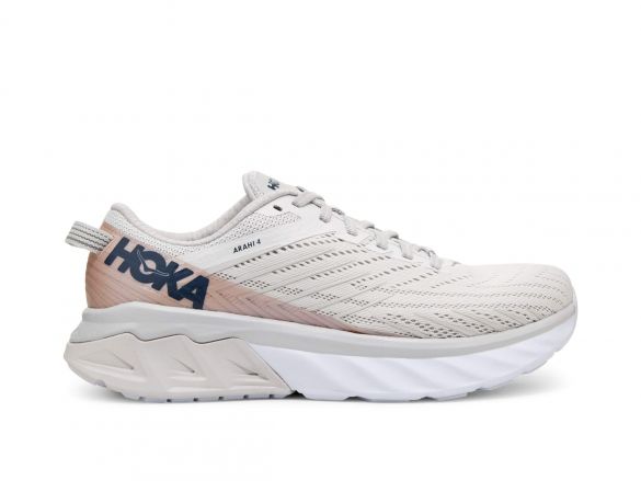 Hoka One One Arahi 4 hardloopschoenen wit/roze dames 1106474-NCLR