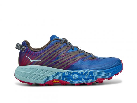 Hoka One One Speedgoat 4 trail hardloopschoenen blauw/paars dames 1106527-IBPP