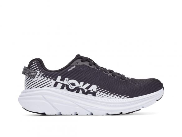 Hoka One One Rincon 2 hardloopschoenen zwart/wit dames 1110515-BWHT