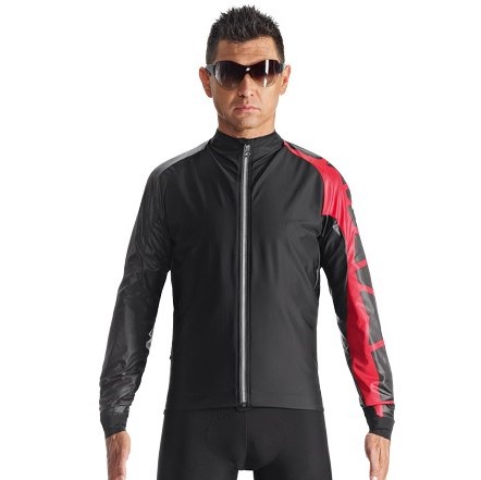 Assos IJ.milleJacket_evo7 fietsjack zwart/rood heren 113032947