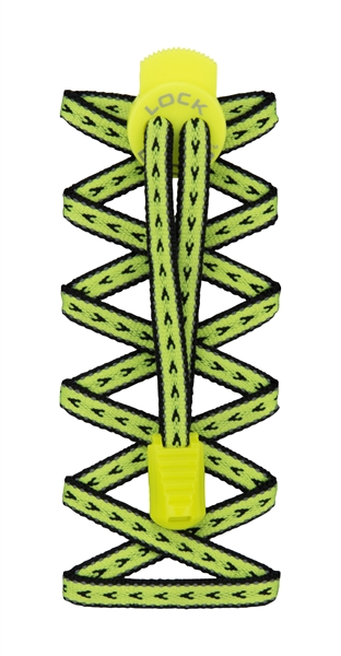 Nathan Flat Lock Laces snelveters - Safety Yellow 00975740