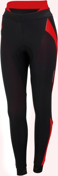 Castelli Sorpasso W fietsbroek lang zwart/rood dames 12534-023 CA12534-023