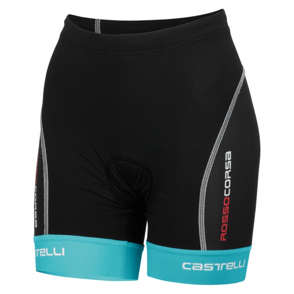 Castelli free donna tri short zwart/acqua dames 13075-042 2014 CA13075-042
