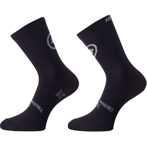 Assos TiburuSocks_evo8 fietssokken zwart 2-pack 136065418