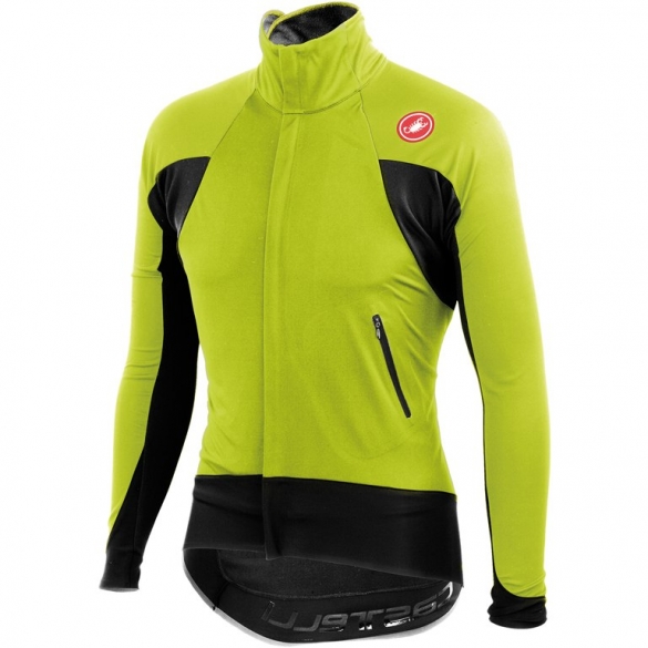 Castelli Alpha wind jersey FZ sulphur/zwart heren 14516-015 CA14516-015