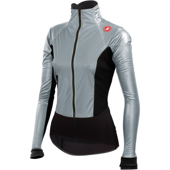 Castelli Cromo light W fietsjack zilver/zwart dames 14555-007 CA14555-007