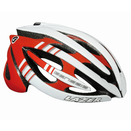 Lazer genesis race helm rood/wit LAGENESISROWI