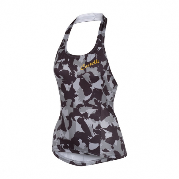 Castelli Bellissima halter fietsshirt zwart(print) dames 15064-510 CA15064-510