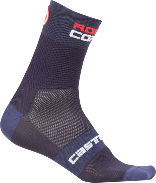 Castelli Rosso corsa 6 fietssokken blauw heren 17036-070