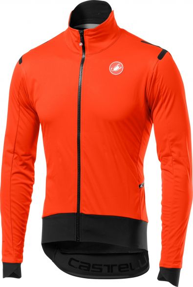 Castelli Alpha ros light fietsjacket lange mouw oranje/zwart heren 17508-341