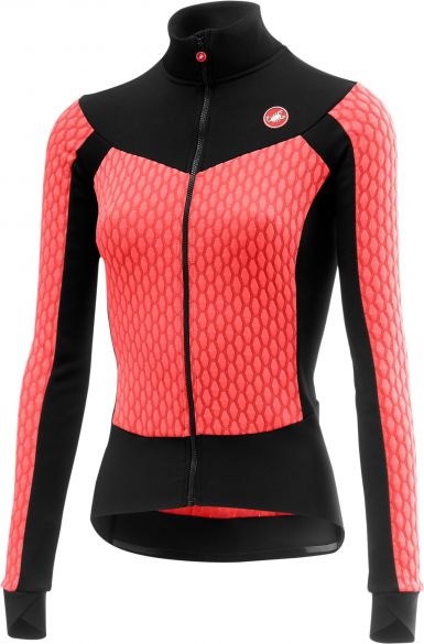Castelli Sfida W fietsshirt lange mouw roze dames 17552-288