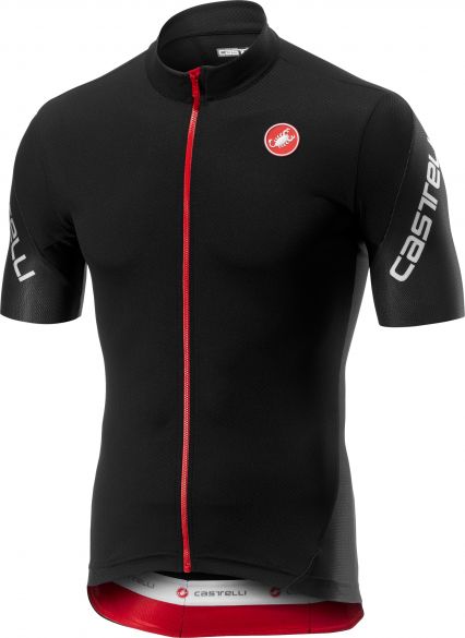 Castelli Entrata 3 FZ fietsshirt korte mouw zwart heren 18010-085