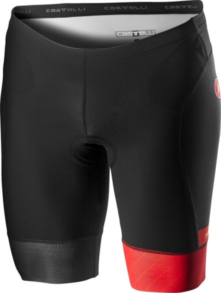 Castelli Free tri short zwart/rood heren 18107-023