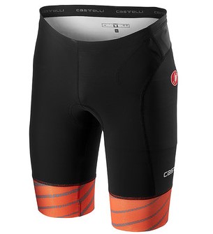 Castelli Free tri short zwart/oranje heren 18107-034