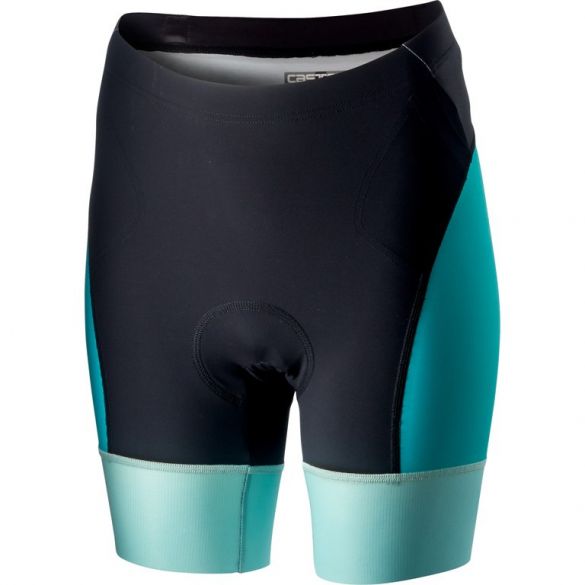 Castelli Free W tri short zwart/groen dames 18117-044