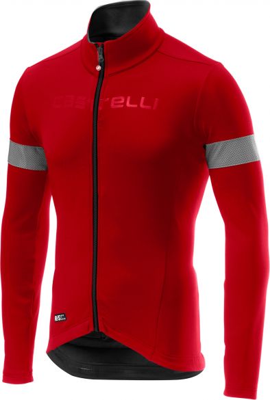 Castelli Nelmezzo ros lange mouw fietsshirt rood heren 18510-023