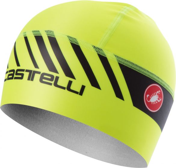 Castelli Arrivo 3 thermo skully helmmuts geel fluo heren 18536-032