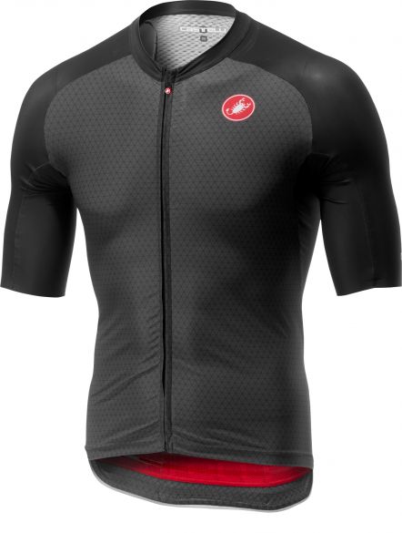 Castelli Aero race 6.0 FZ korte mouw shirt zwart heren 19009-030