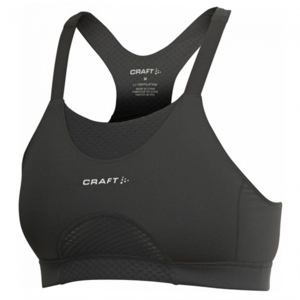 Craft Stay Cool fietsbeha C/D cup zwart dames 1901097CD-1999