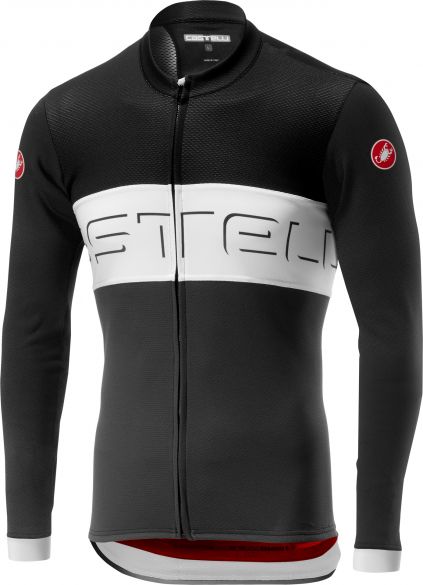 Castelli Prologo VI FZ fietsshirt lange mouw zwart/wit heren 19016-010