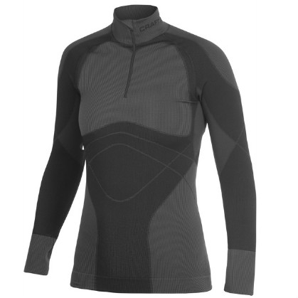 Craft Keep Warm Zip Mockneck Long Sleeve ondershirt dames 1901633 1901633-9980