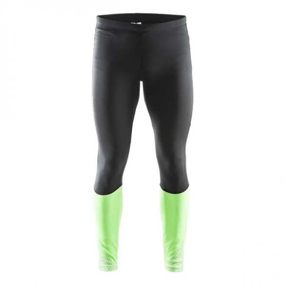 Craft Brilliant Thermal hardloopbroek heren zwart/groen 1902944-9810