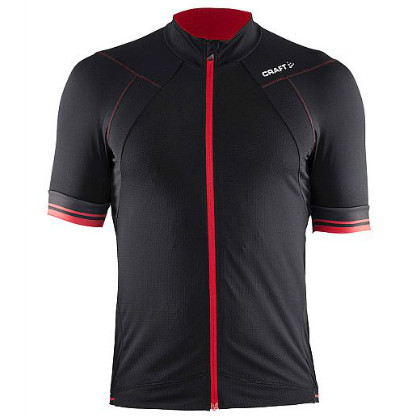 Craft Puncheur fietsshirt heren zwart/rood 1903294-9430V