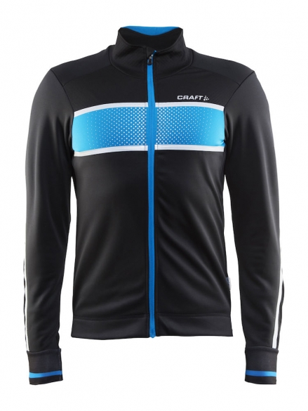 Craft Glow fietsjack zwart/pacific heren 1903670-9661