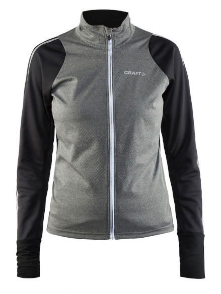 Craft Belle fietsjack zwart/grijs dames 1903675-9975