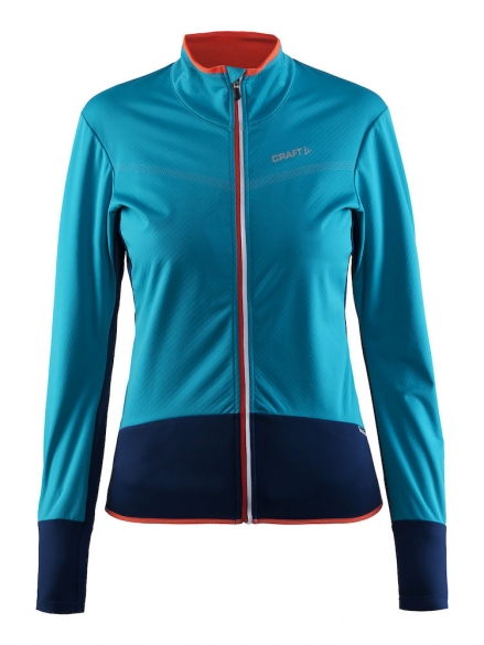 Craft Belle thermo windjersey blauw/gale dames 1903676-2659