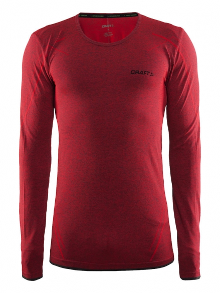 Craft Active Comfort roundneck long sleeve ondershirt rood/drama heren 1903716-1464