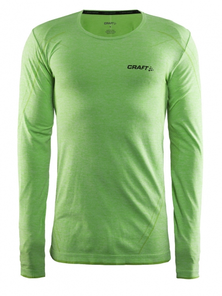 Craft Active Comfort roundneck long sleeve ondershirt groen/shout heren 1903716-1620