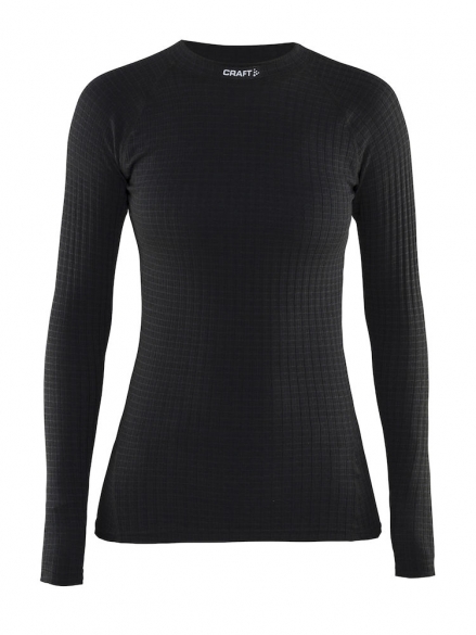 Craft Keep Warm Wool crewneck long sleeve ondershirt zwart dames 1903724-9999