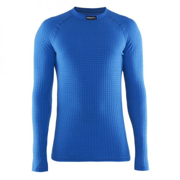 Craft Keep Warm Wool crewneck long sleeve ondershirt blauw heren 1903726-1336