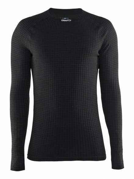 Craft Keep Warm Wool crewneck long sleeve ondershirt zwart heren 1903726-9999