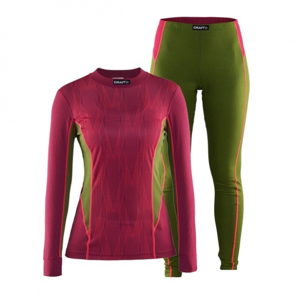 Craft Active 2-Pack thermoset dames groen/roze 1903728-2482