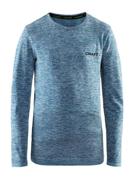 Craft Active Comfort lange mouw ondershirt blauw/teal kind/junior 1903777-1370