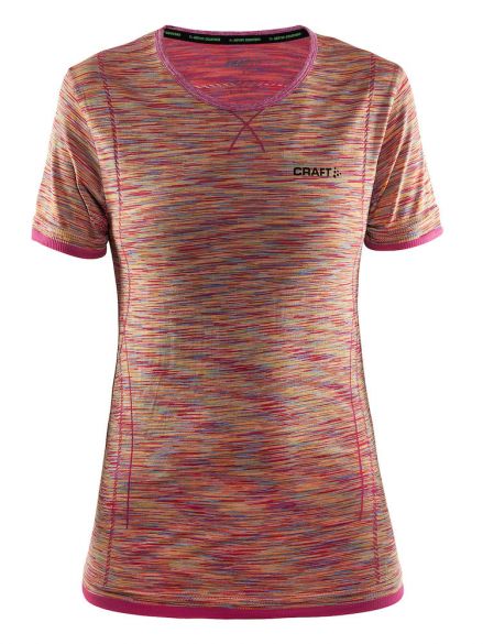 Craft Active Comfort korte mouw ondershirt roze/push dames 1903790-2411