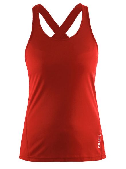 Craft Mind mouwloos hardloopshirt rood dames 1903943-1430